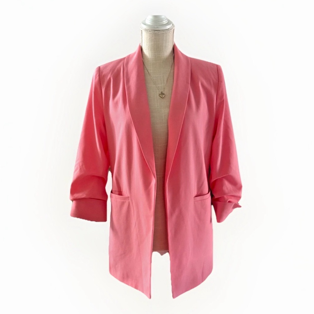 VENUS Coral Pink Open Blazer Size 8‎